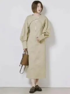 SNIDEL 2wayデザインジップワンピース