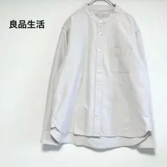 無印良品　メンズノーカラーシャツ　長袖　S