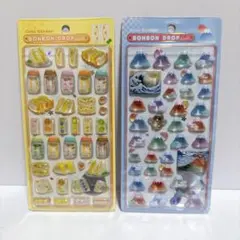 BONBON DROPシール 2種セット たまごサンド、富士山