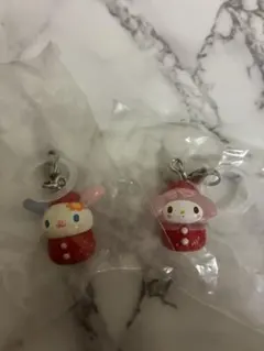 サンリオキャラクターズ　いちごめじるしアクセサリー　ウサハナ　マイメロディ