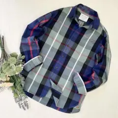 美品《FORK&SPOON》 コットン100% マドラスチェックシャツM