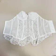 ホワイトレースコルセットインナー