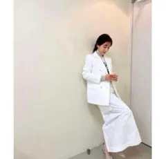 fray i.d タイプライターワークスカート　白