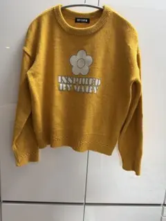 MARY QUANT 長袖 ニット イエロー Mサイズのサムネイル