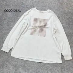 【COCO DEAL】プリントTシャツ オーバーサイズ