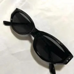 新品 ブラック キャットアイ サングラス 韓国風 モード ストリート 眼鏡 MV