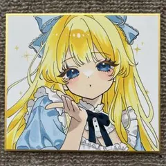 色紙 アナログ イラスト 手描き オリジナル 原画