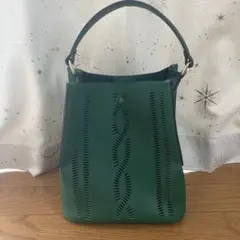 グリーン バケットバッグ ハンドバッグ