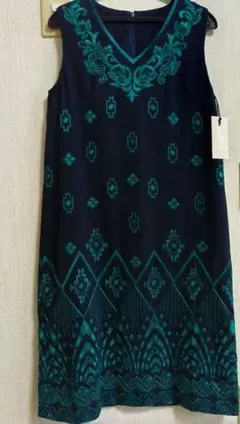 GRACE CONTINENTAL ドビー刺繍ロングワンピース ブラック 36 - メルカリ
