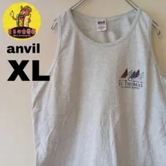 USA古着 anvil タンクトップXL　グレーのサムネイル
