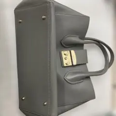 FURLA ハンドバッグ グレー NOZOさま専用 - メルカリ