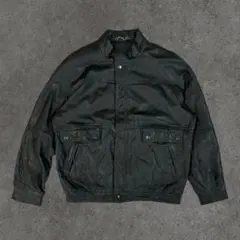 80〜90s St Michael Leather 本革レザーブルゾン 牛皮
