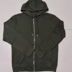 ZARA ESSENTIALS ジップアップパーカー カーキ Mサイズのサムネイル