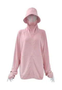 ワークマン　workman クール　UV サンシェード　パーカー EX ピンク