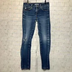SOMETHING スキニーデニム 26 シンプル　人気デザイン　人気カラー
