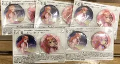 【新品】5個 五等分の花嫁＊ 五月 E賞 缶バッジ2個セット きゃらっとくじ