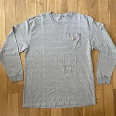 Carhartt ロンT XL グレー 胸ポケ ビッグシルエット ワークウェア
