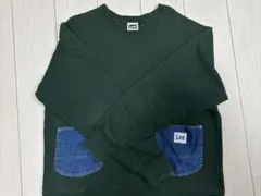 Lee ダークグリーン トレーナー L