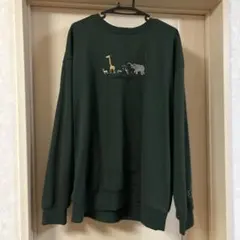 LOGOS DAYS 動物刺繍 トレーナー