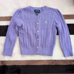 Polo Ralph Lauren ラベンダーカーディガン 3T