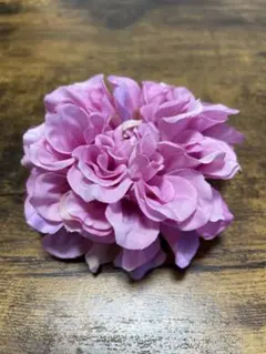 ウエディングヘアーアクセサリー　ピンクフラワークリップ式