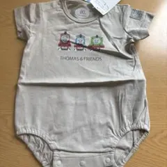 THOMAS & FRIENDS ベージュロンパース 80 ブランシェス