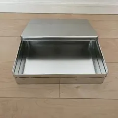 空き缶 せんべい 3つセット せんべい缶 シルバー スチール缶 もち吉