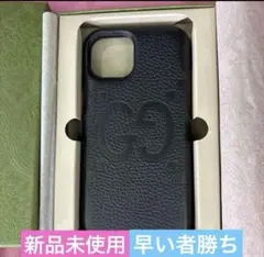 新品未使用⭐︎GUCCI グッチ iPhone15 ケース GG ジャンボ レザー