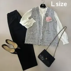 フォーマル⭐️セット⭐️ベスト⭐️ブラウス⭐️パンツ⭐️Ｌ⭐️卒業式⭐️入学⭐️スーツ⭐️コーデ