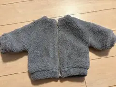 Black & White ボアアウター 80サイズ グレー