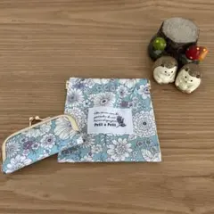 印鑑ケース、バネ口ポーチ2点セット