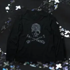 semantic shining skull long sleeve tee