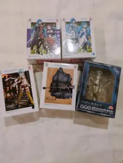 SAO プライズフィギュア 5点セット SQ アスナ シノン ヘカートⅱ SAO プライズフィギュア 5点セット SQ アスナ シノン ヘカートⅱ