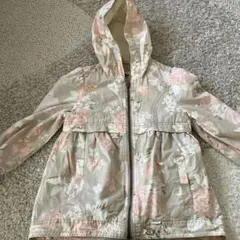 女子　スプリングコート　95〜105㎝　ピンク　花柄