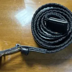 メッシュベルト ブラック ホワイト メンズ