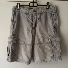 Abecrombie&Fitch カーゴショートパンツ　グレー　W29のサムネイル