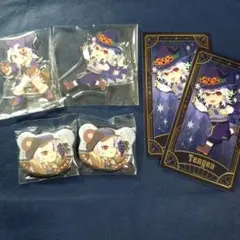 鬼滅 宇髄天元 アクリルスタンド ハロウィン カード くま缶バッジ 実りの秋祭り