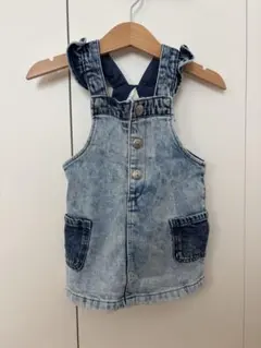 h&m デニム ジャンパースカート サロペット