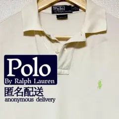 90s Polo ポロ ラルフローレン ポロシャツ 白 M ポニー