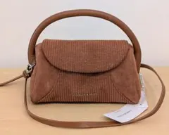 CHARLES＆KEITH　コーデュロイ2WAYバッグ　ショルダーバッグのサムネイル
