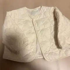 UNIQLOアイボリー キルティングアウター 90