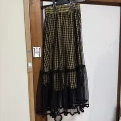 onespo ワンスポ　チェック　ギンガムチュールスカートのサムネイル