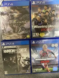 PS4 ソフト4本　説明書無し