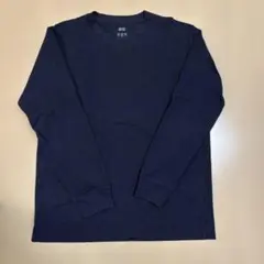 UNIQLO エアリズムUVカットクルーネックT（長袖）　ネイビー