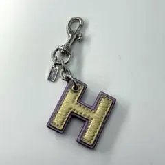 COACH コーチ イニシャル H エイチ バッグチャーム キーホルダー