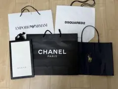 CHANEL GUCCI 高級ブランド ショッピングバッグセット　ショッパー