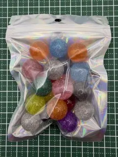 キラキラレジンビーズ16mm 20個！