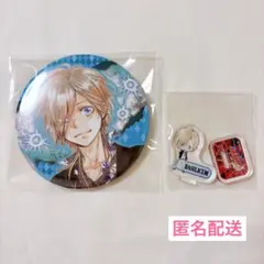 家庭教師ヒットマンREBORN! バジル 缶バッジ&アクリルminiフィギュア