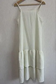 キャミワンピース アイボリー しまむら M