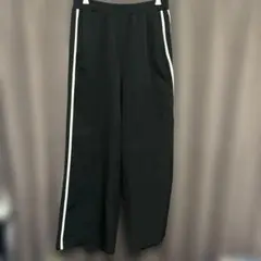 Alfred Alex ハイウエスト ワイドトラックパンツ